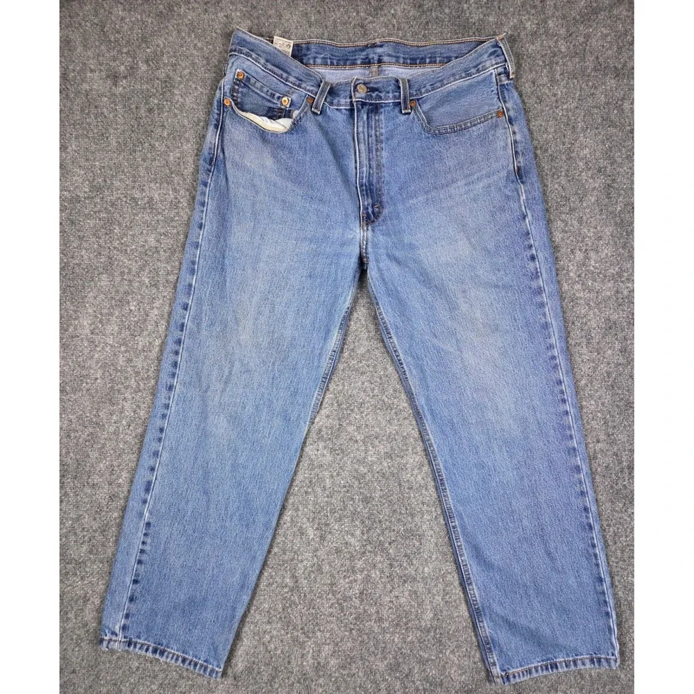 Levi's 550 Relaxed Fit Jeans Mens 36x30 Blue Denim Tapered Leg 00550-4891 - Picture 2 of 13